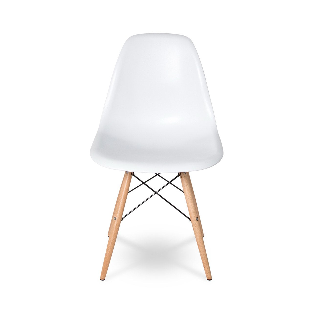 Open Box: Cairo Chair - White Seat Wood Base