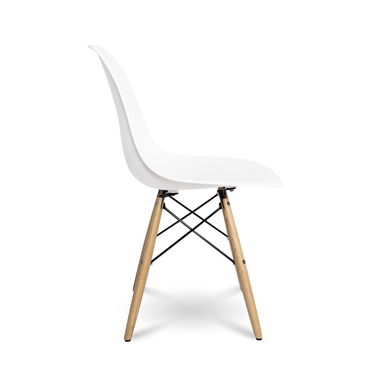 Open Box: Cairo Chair - White Seat Wood Base