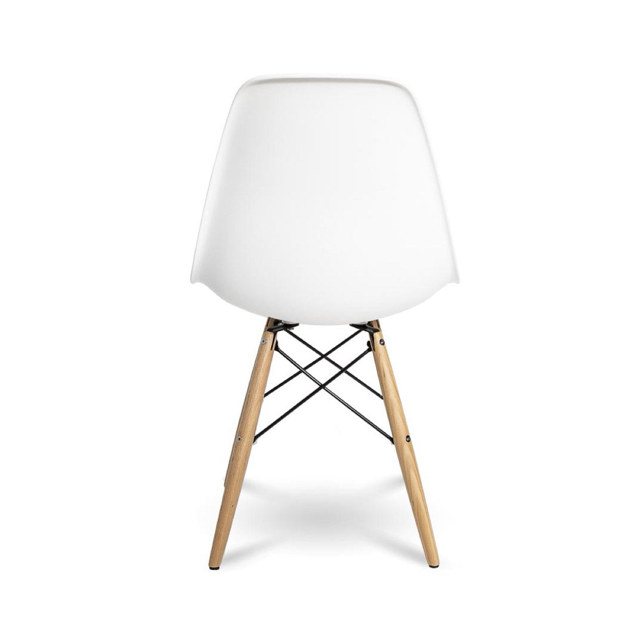Open Box: Cairo Chair - White Seat Wood Base