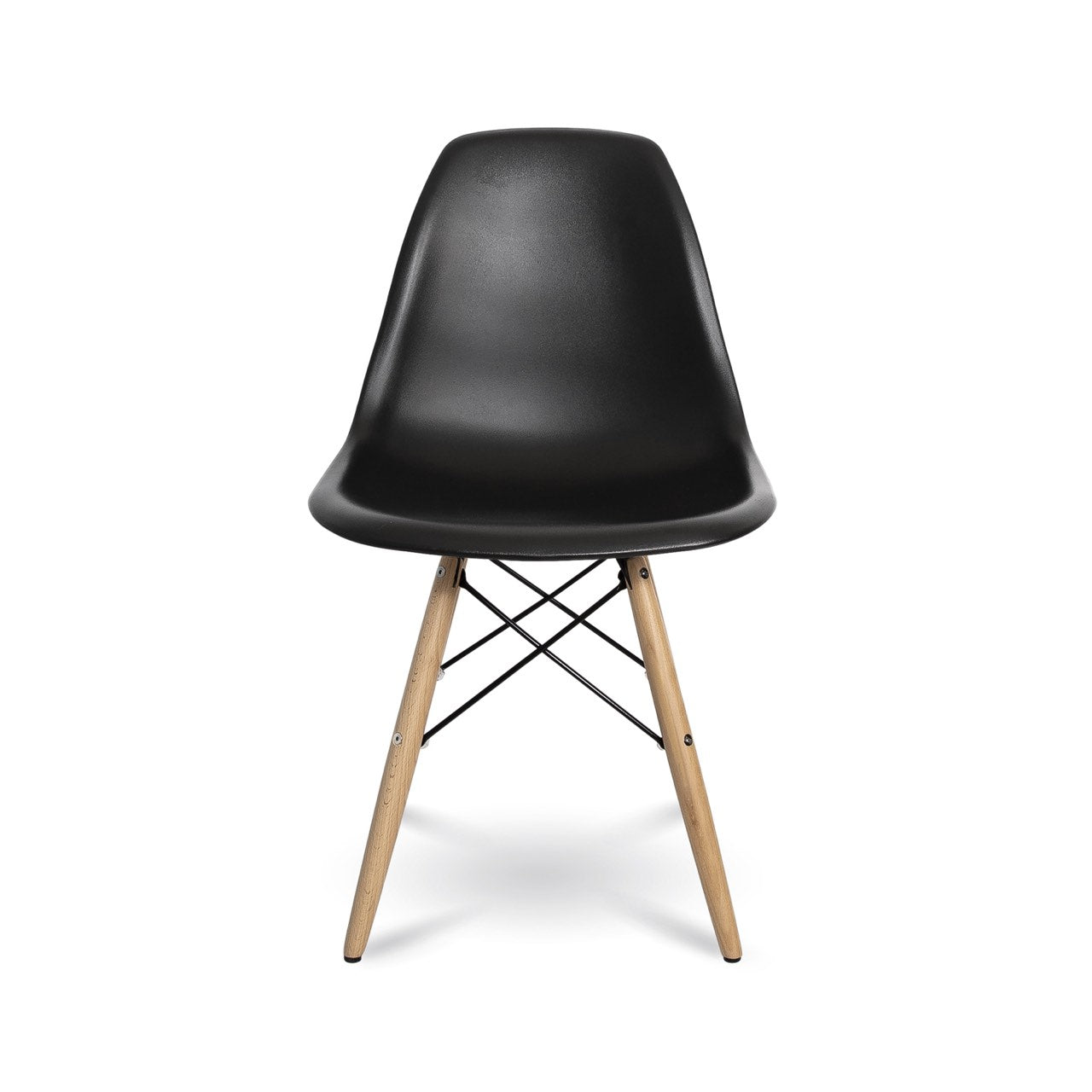 Open Box: Cairo Chair - Black Seat Wood Base