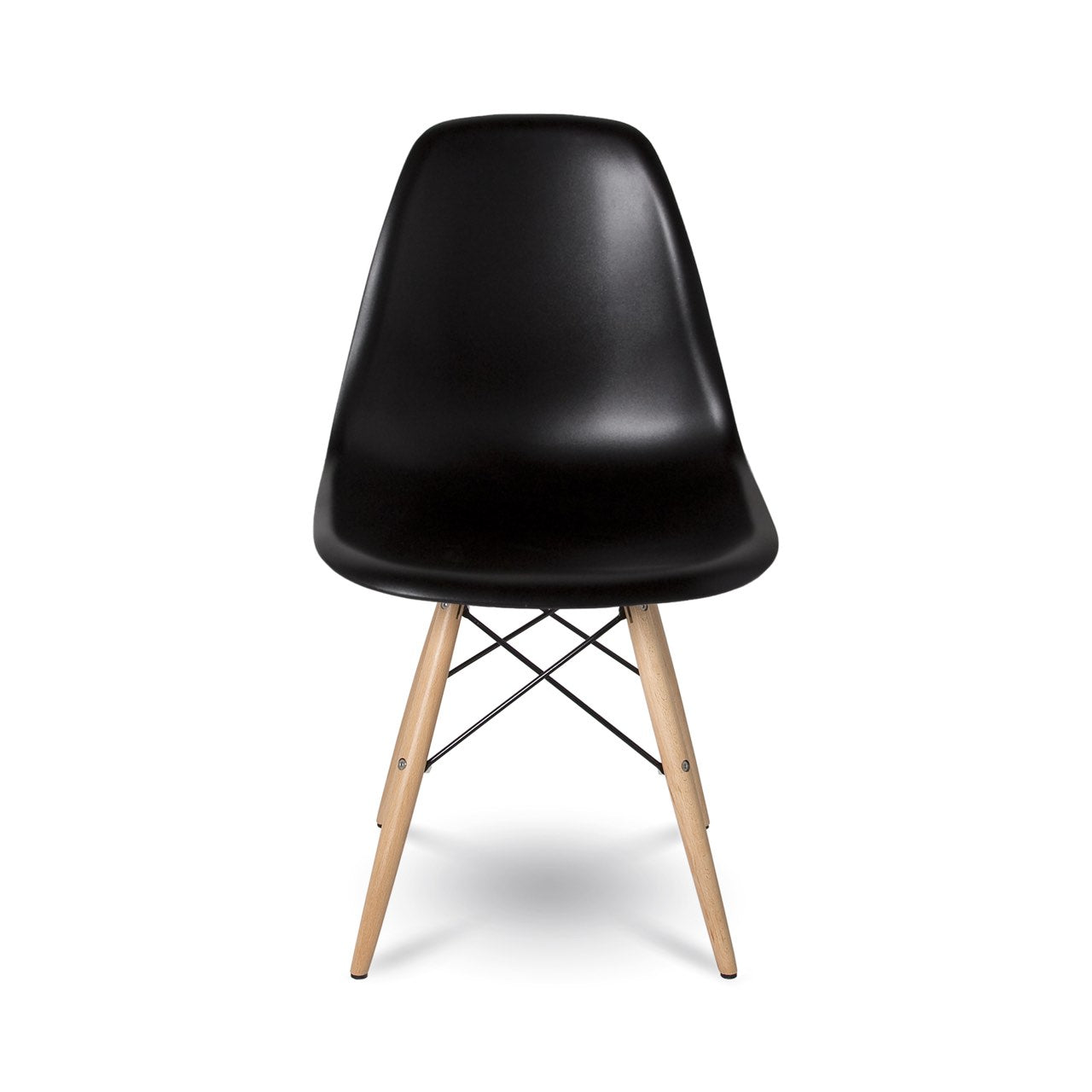 Open Box: Cairo Chair - Black Seat Wood Base