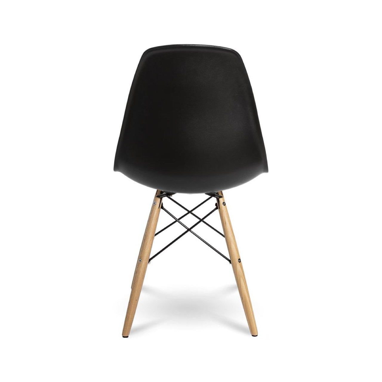 Open Box: Cairo Chair - Black Seat Wood Base