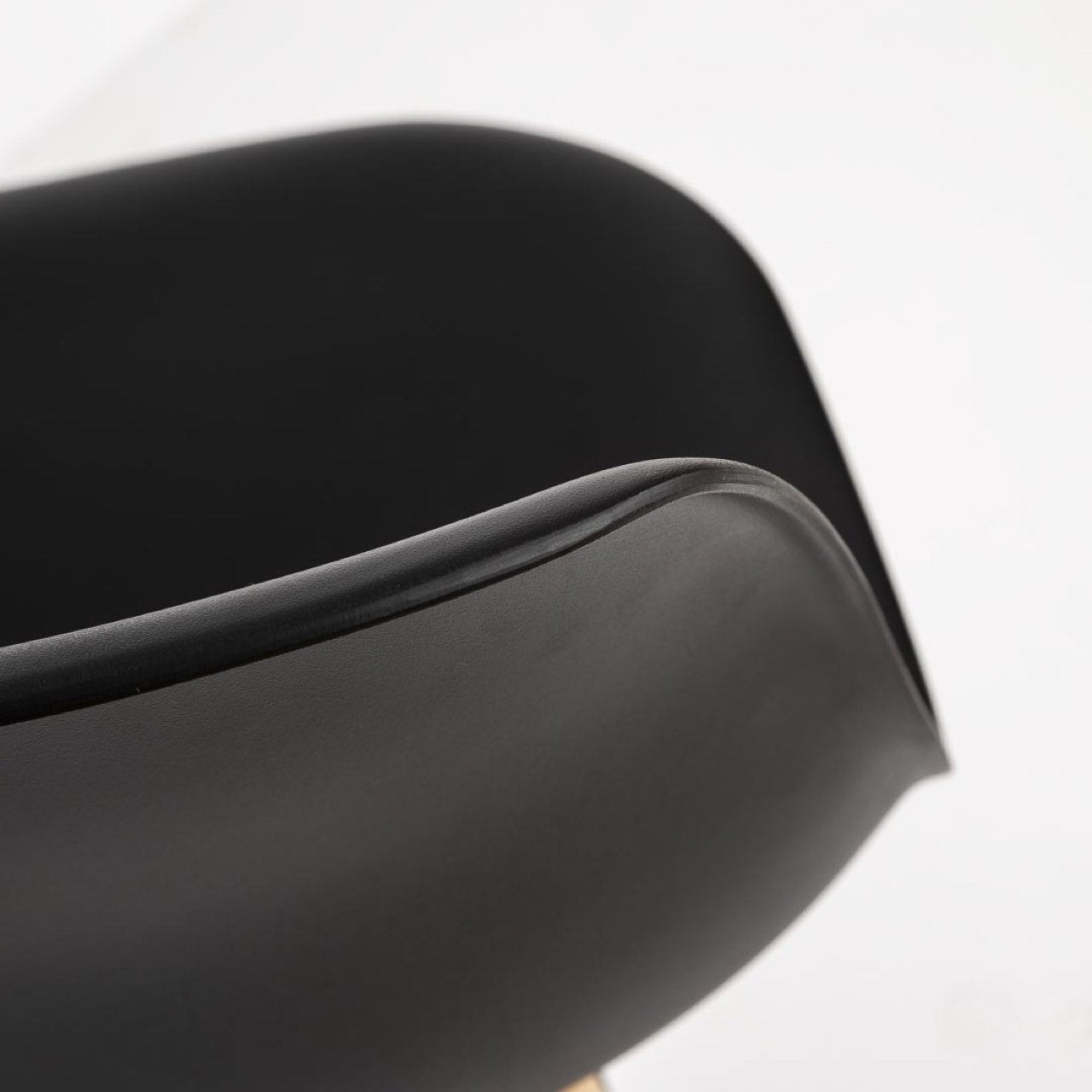 Open Box: Cairo Chair - Black Seat Wood Base