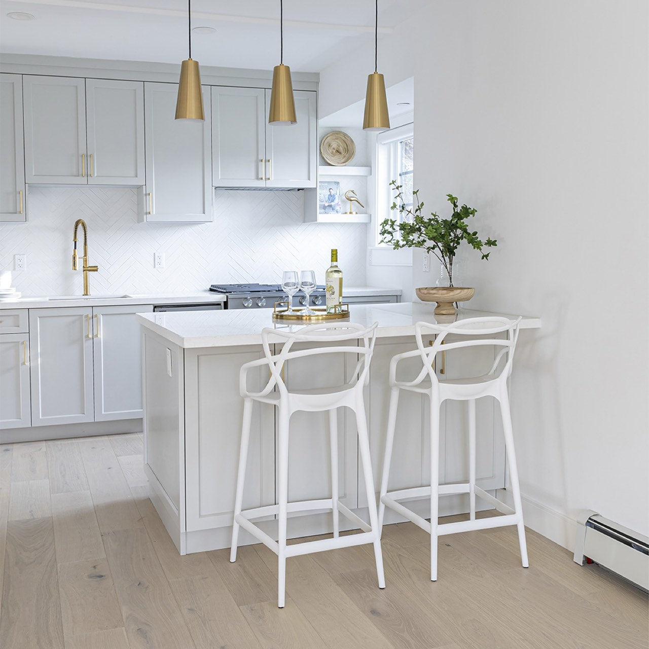 Open Box: Crane Counter Stool - White