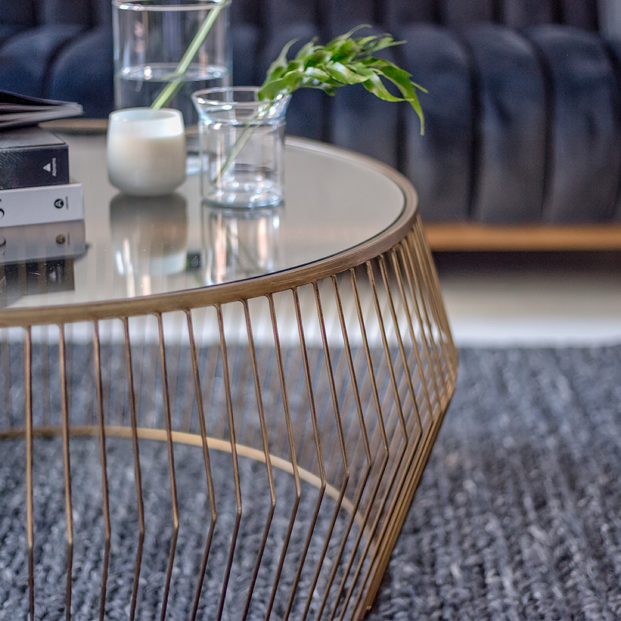 Open Box: Cyclone Wire Coffee Table - Light Gold