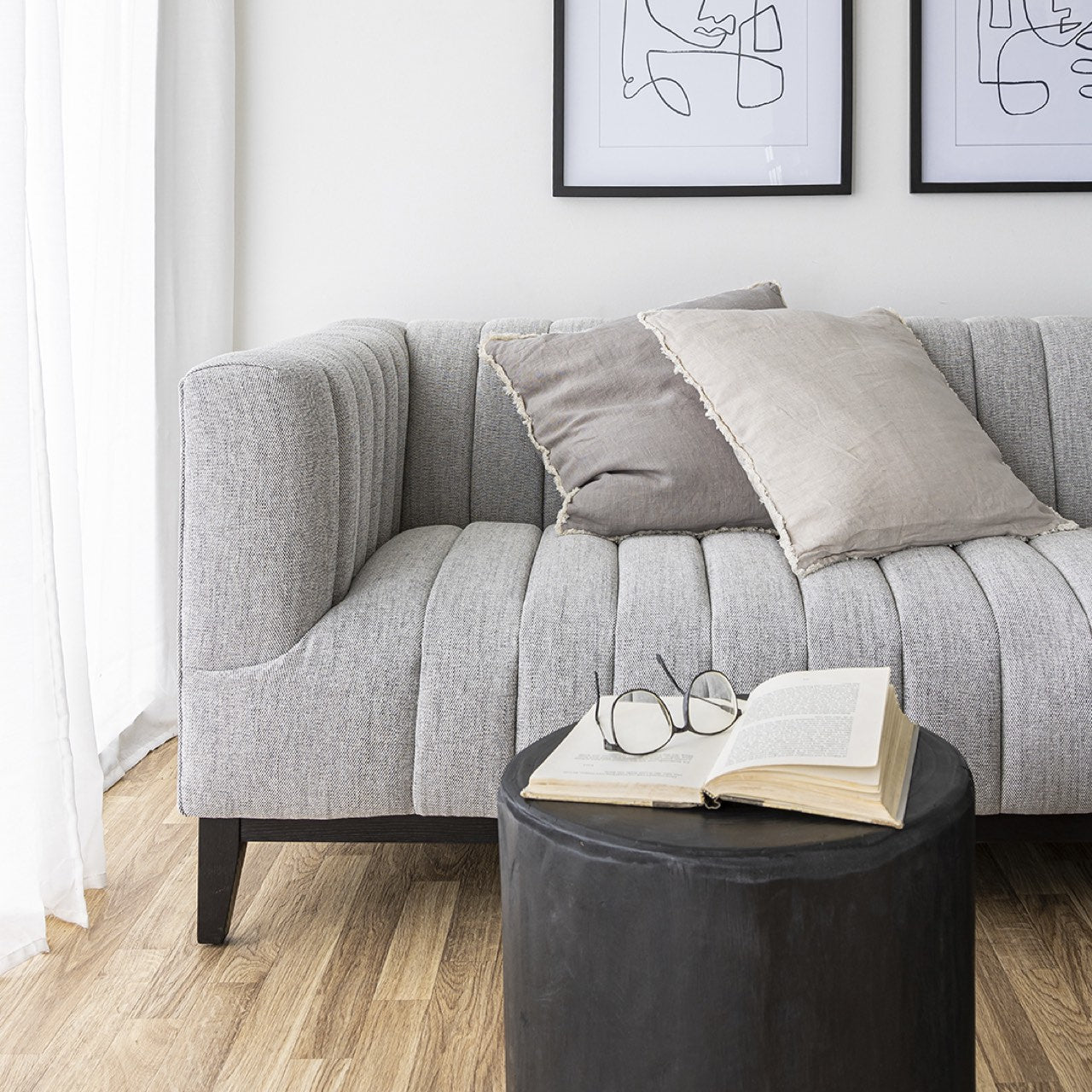 Open Box: Elliot Sofa - Stone