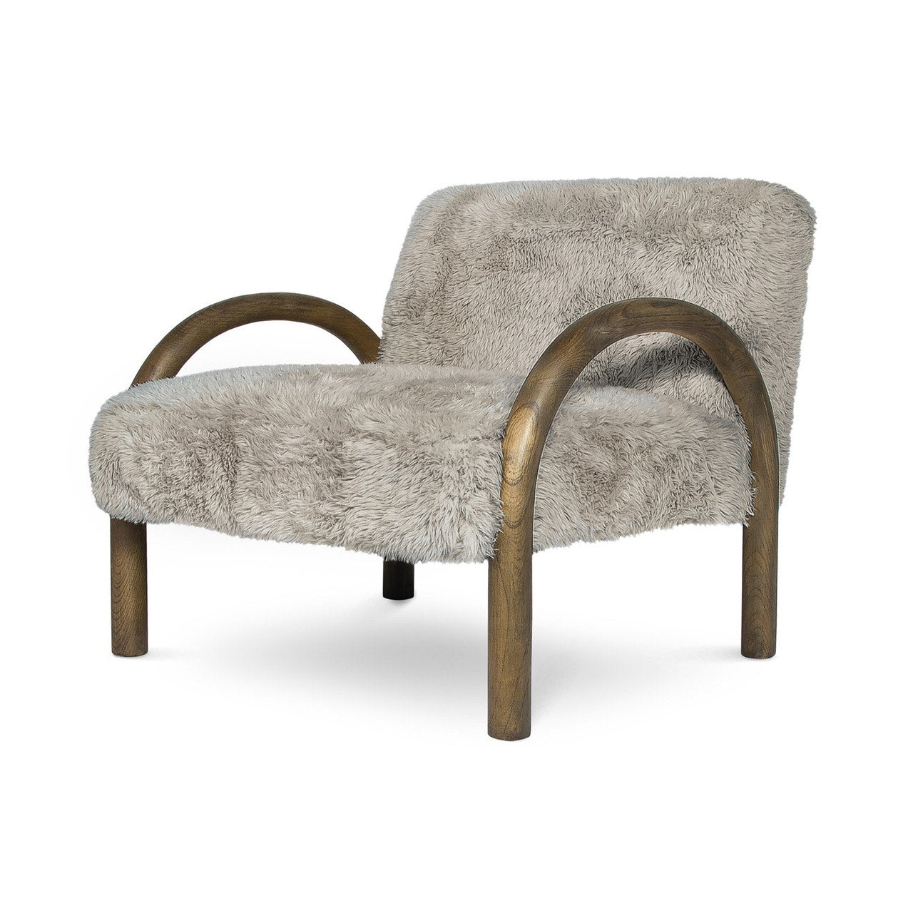 Open Box: Eros Chair - Shaggy Granite