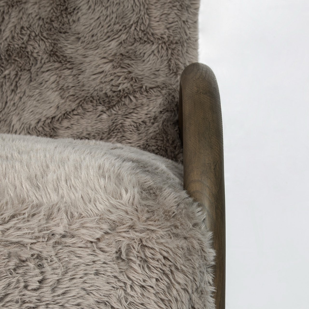 Open Box: Eros Chair - Shaggy Granite