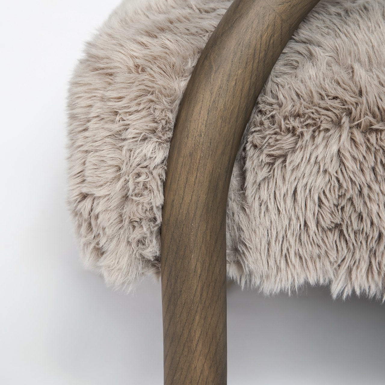 Open Box: Eros Chair - Shaggy Granite