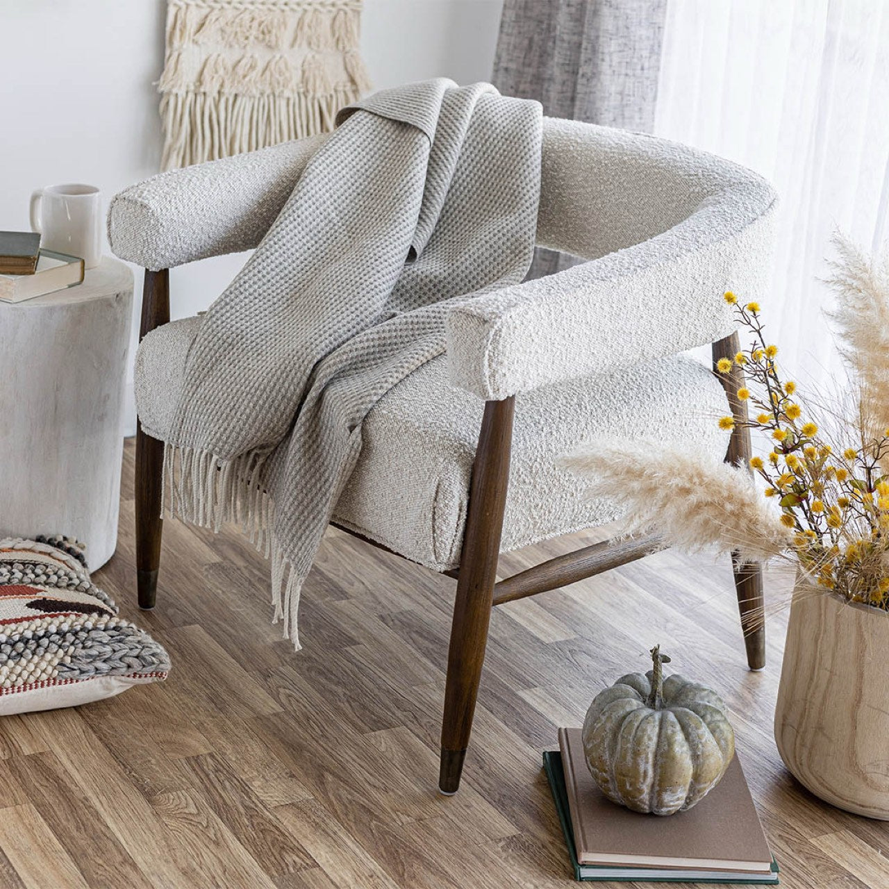 Open Box: Everest Chair - Cream Boucle
