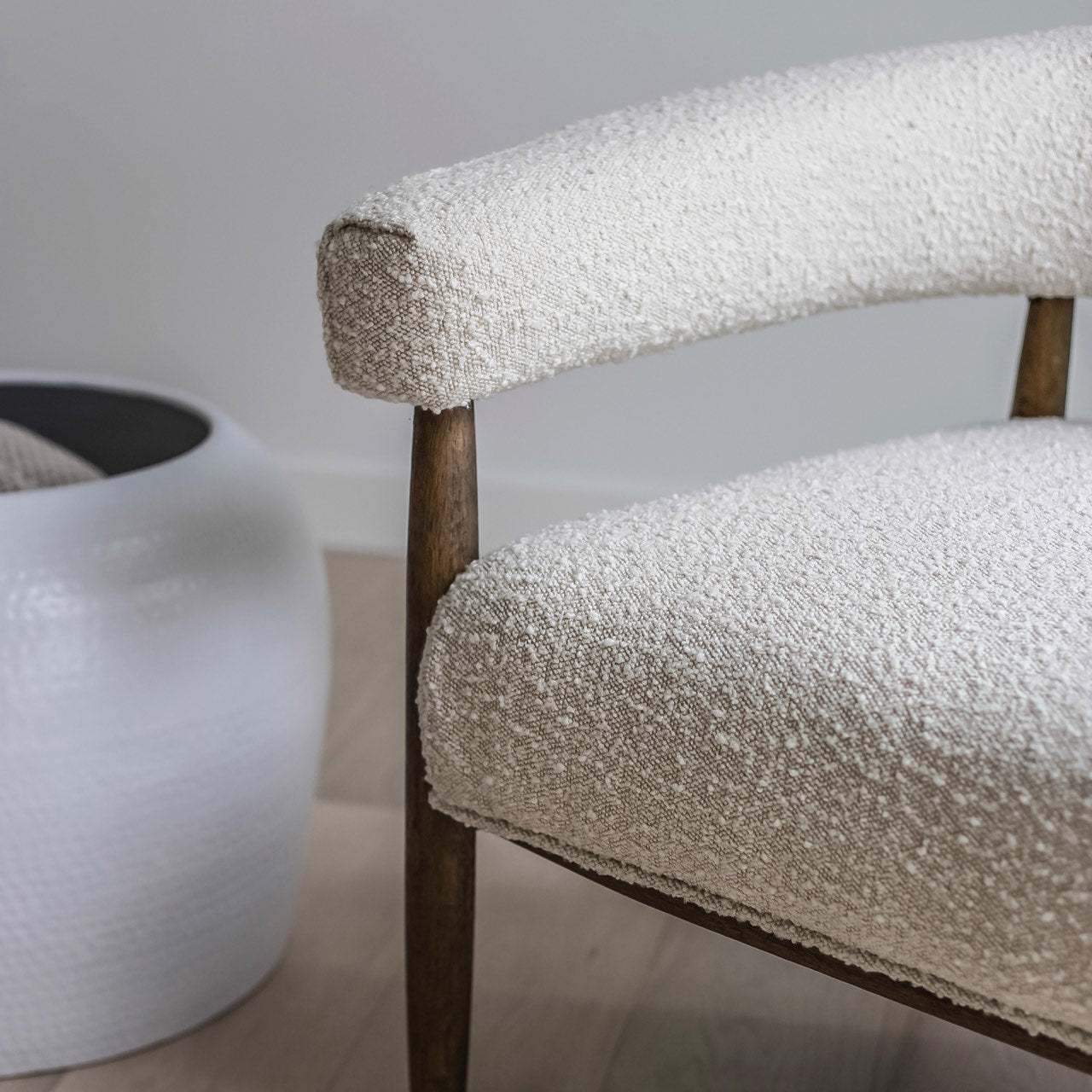 Open Box: Everest Chair - Cream Boucle