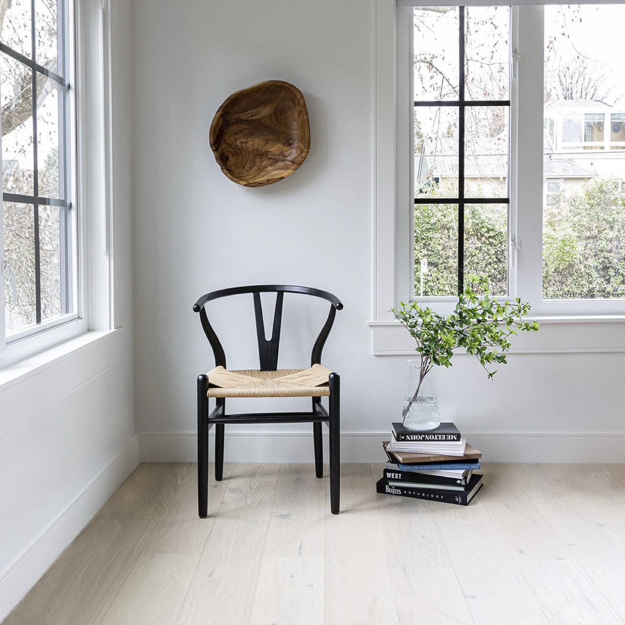 Open Box: Frida Dining Chair - Black with Natural Seat