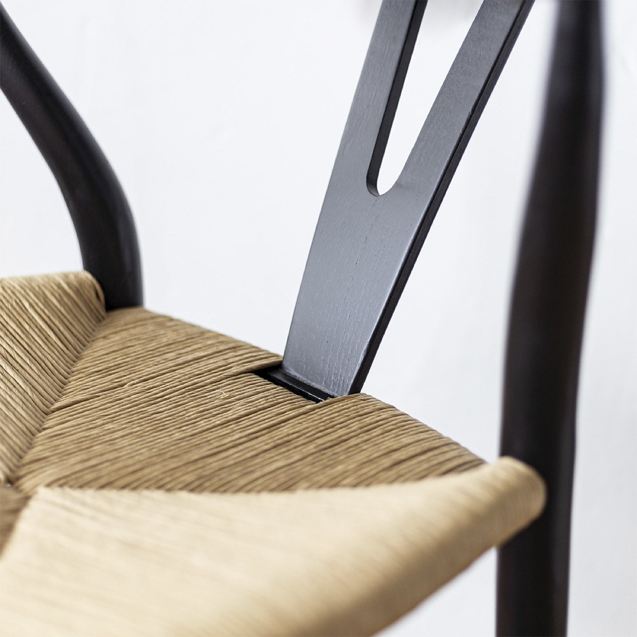 Open Box: Frida Dining Chair - Black with Natural Seat