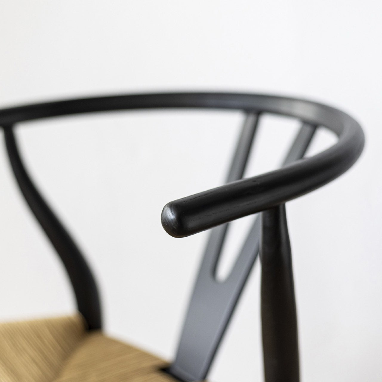 Open Box: Frida Dining Chair - Black with Natural Seat