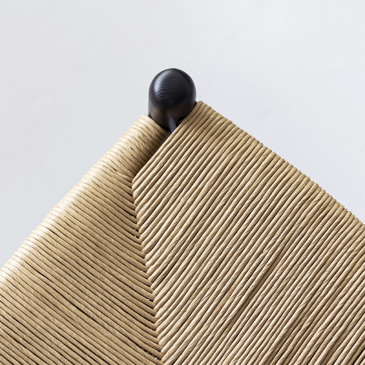 Open Box: Frida Dining Chair - Black with Natural Seat