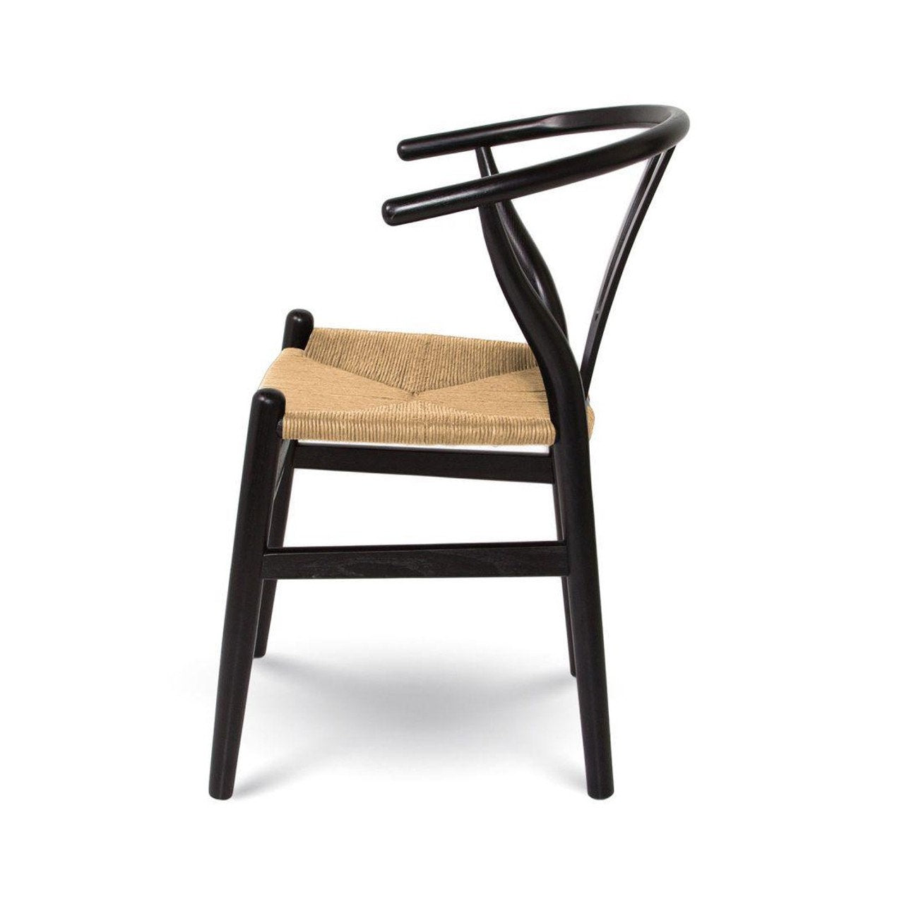 Open Box: Frida Dining Chair - Black with Natural Seat