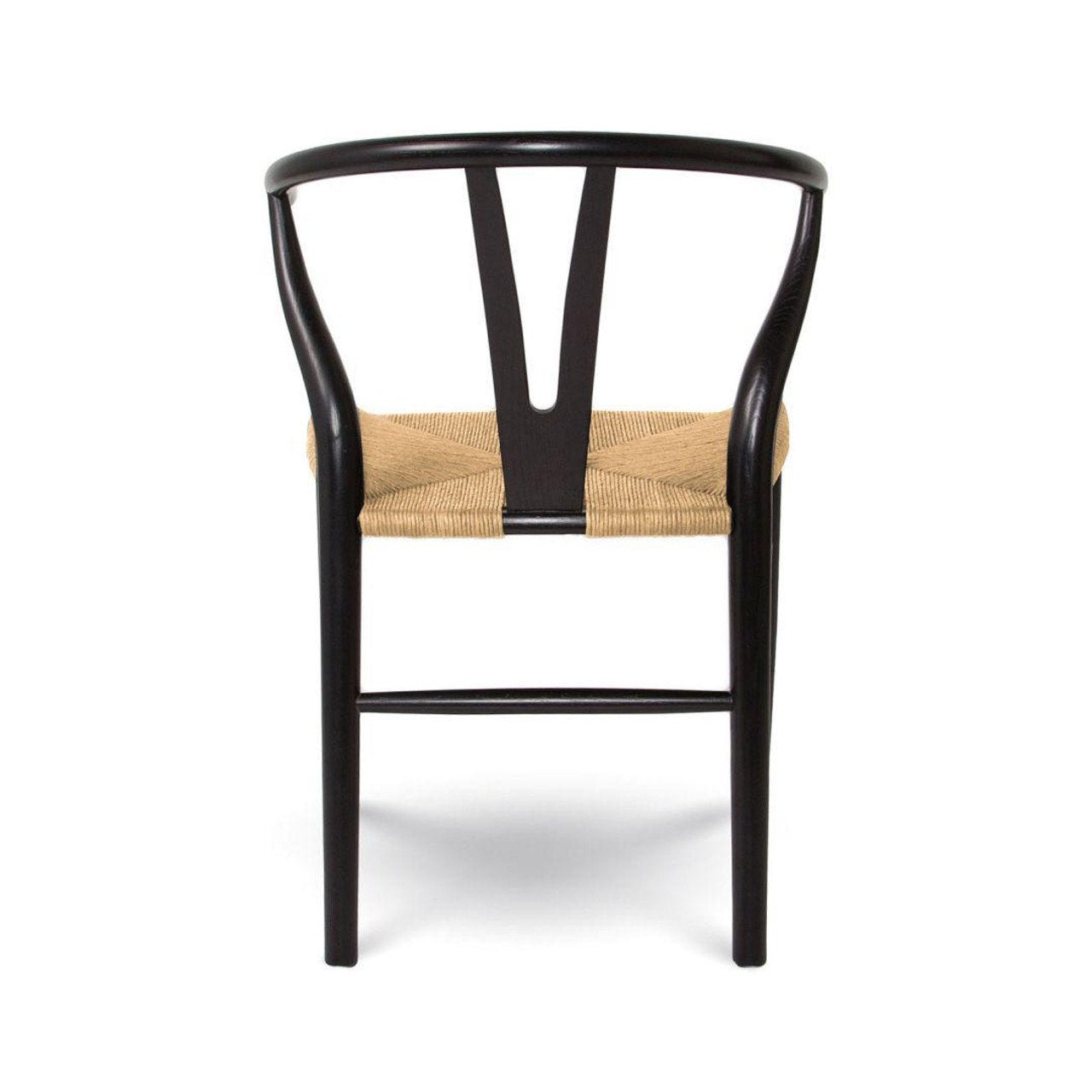 Open Box: Frida Dining Chair - Black with Natural Seat