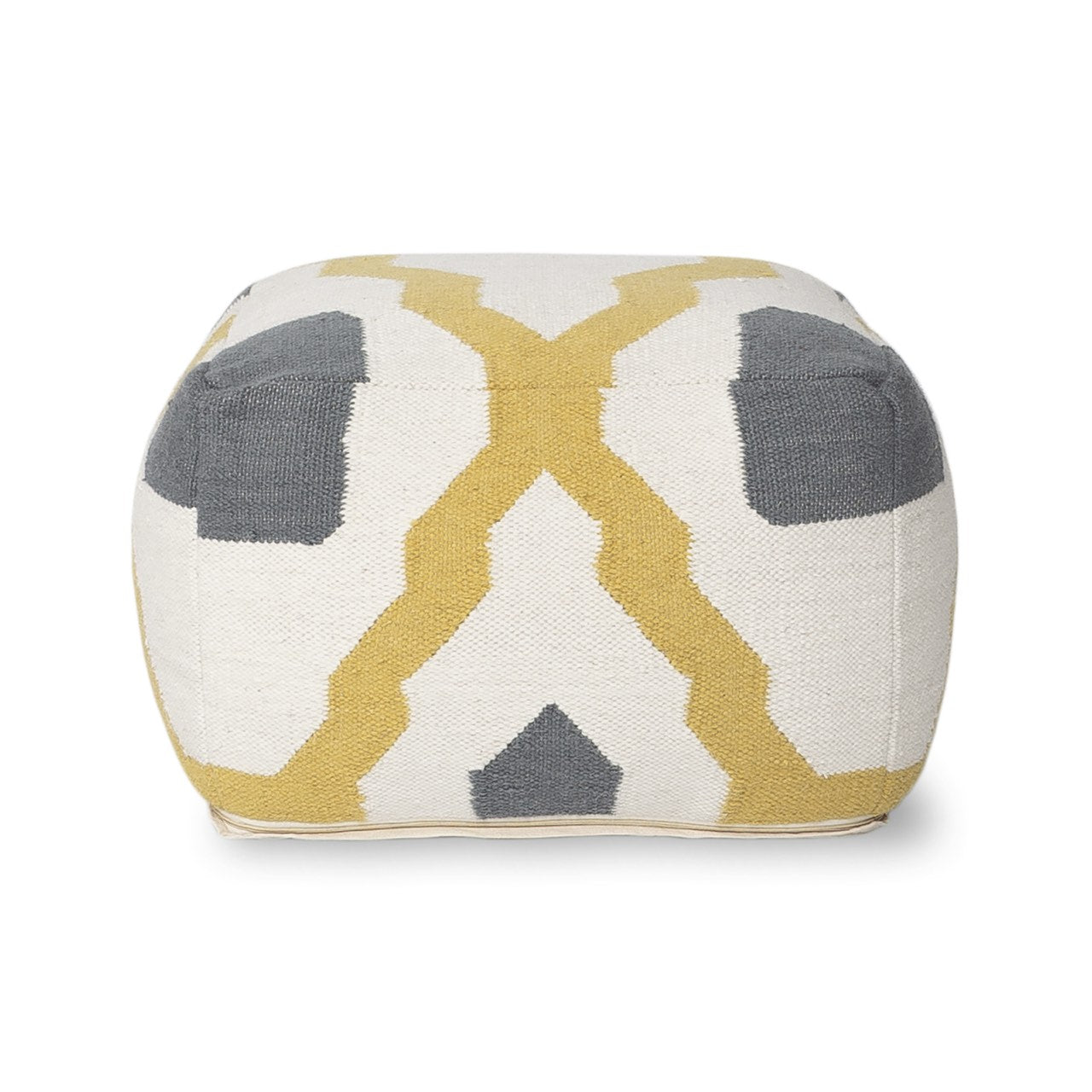 Open Box: Barcelona Pouf - Mustard Multi