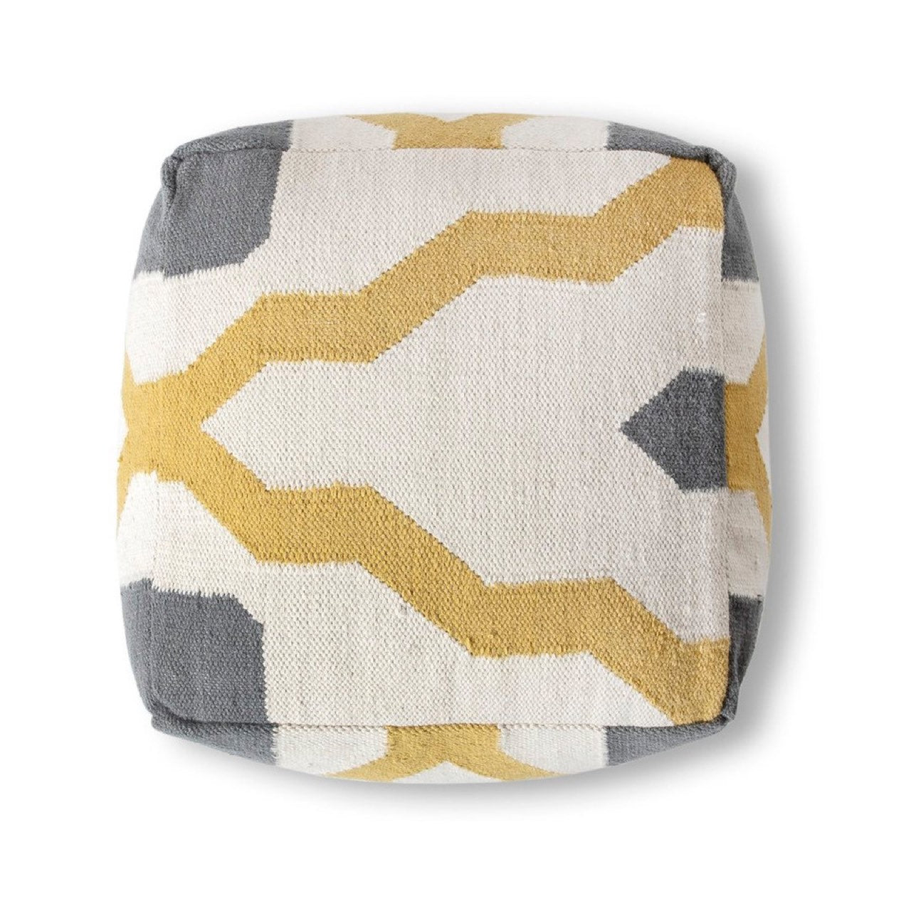 Open Box: Barcelona Pouf - Mustard Multi