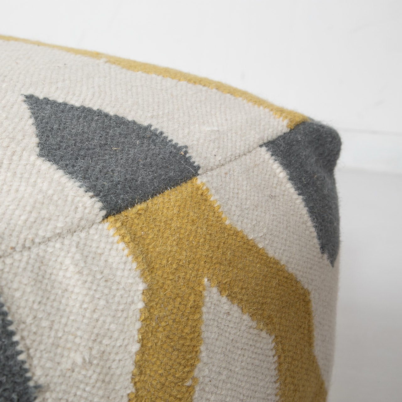 Open Box: Barcelona Pouf - Mustard Multi