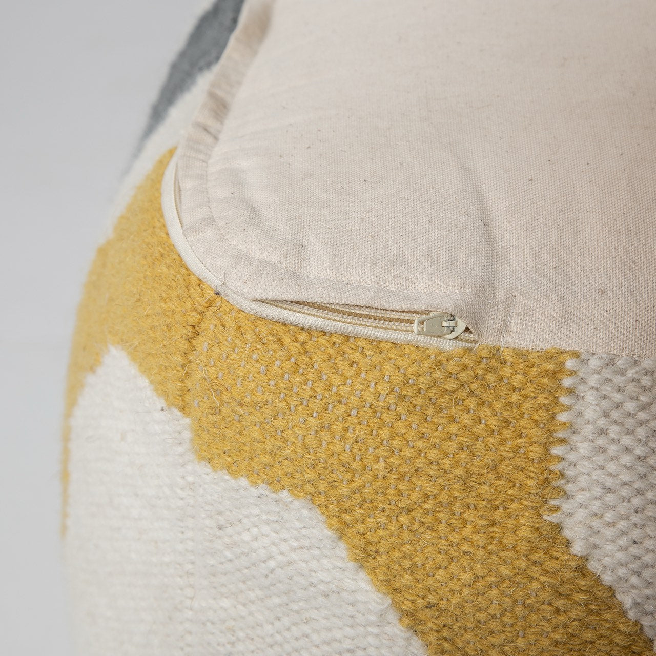 Open Box: Barcelona Pouf - Mustard Multi