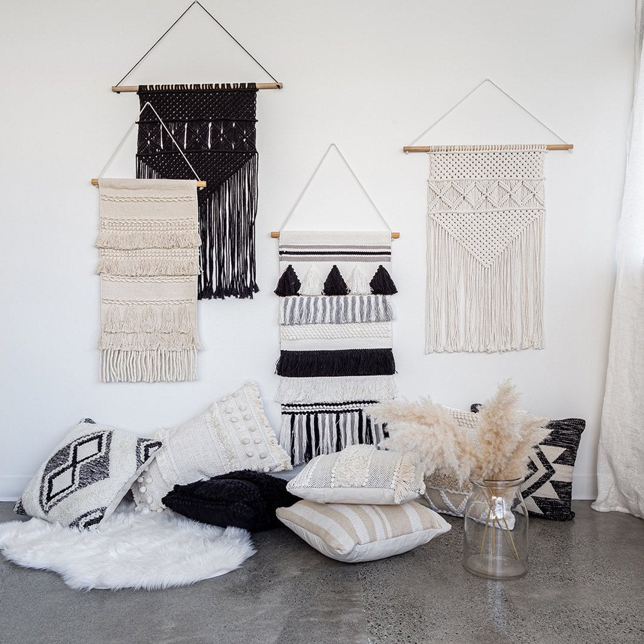 Open Box: Bohemian Nepal Macrame Wall Hanging