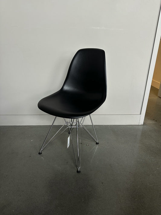 Open Box: Cairo Chair - Black Seat Chrome Base