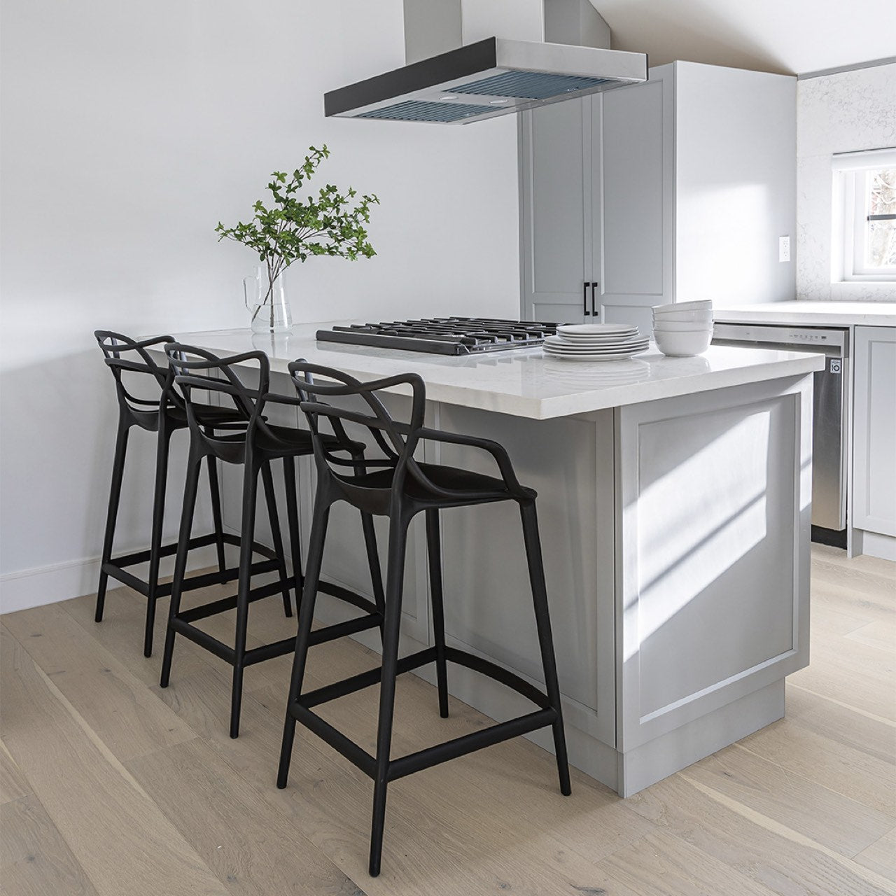 Open Box: Crane Counter Stool - Matte Black