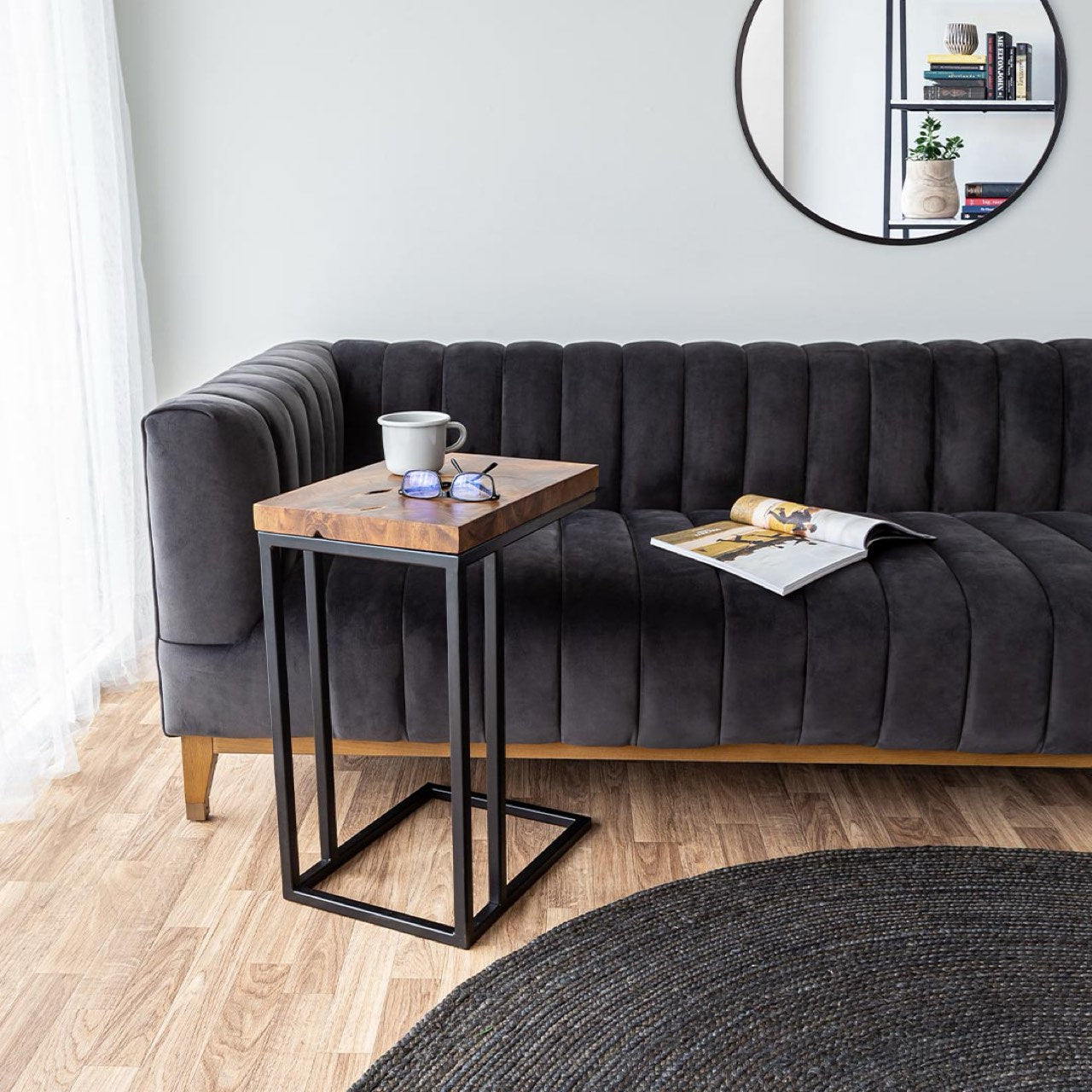 Open Box: Elliot Sofa - Smoke Grey