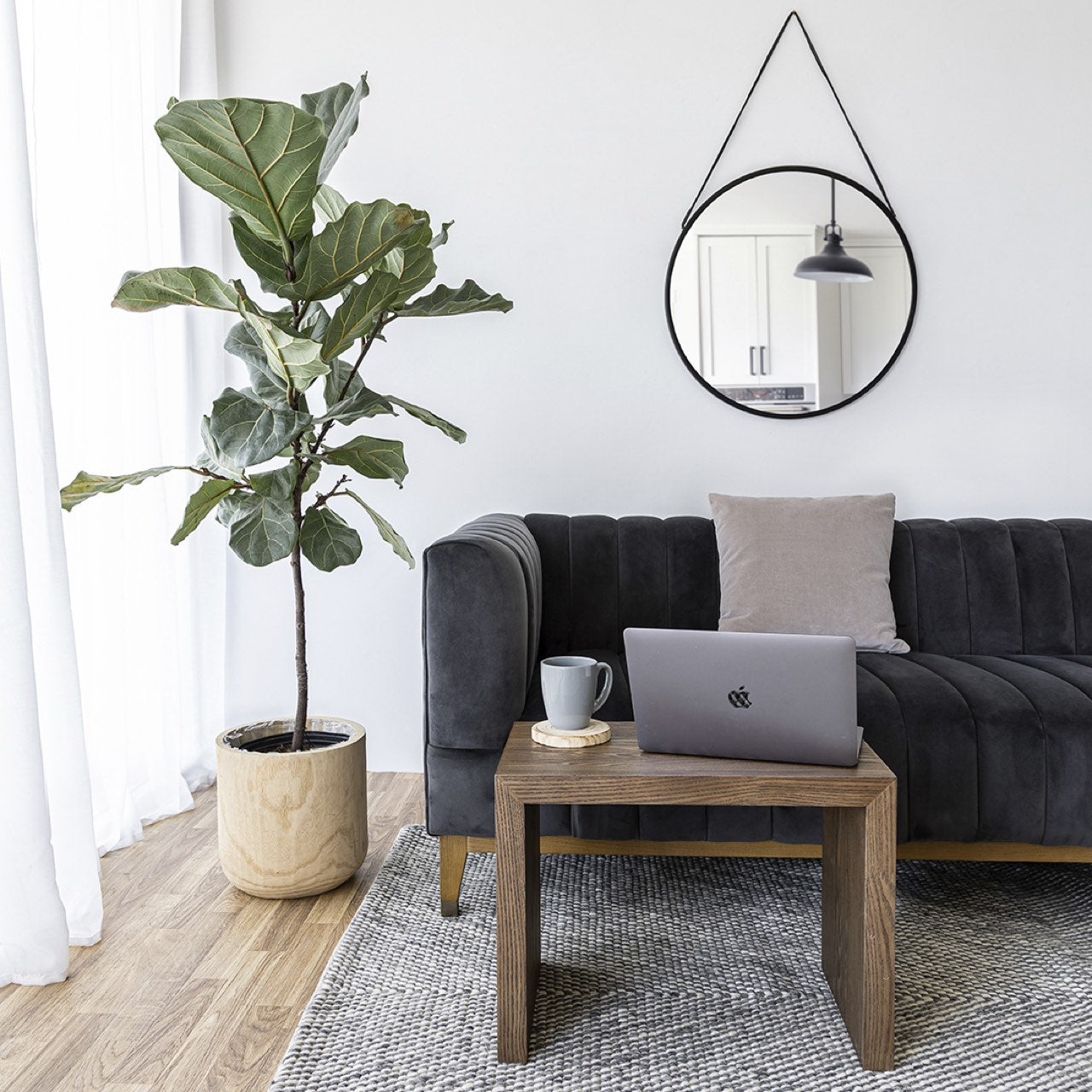 Open Box: Elliot Condo Sofa - Smoke Grey