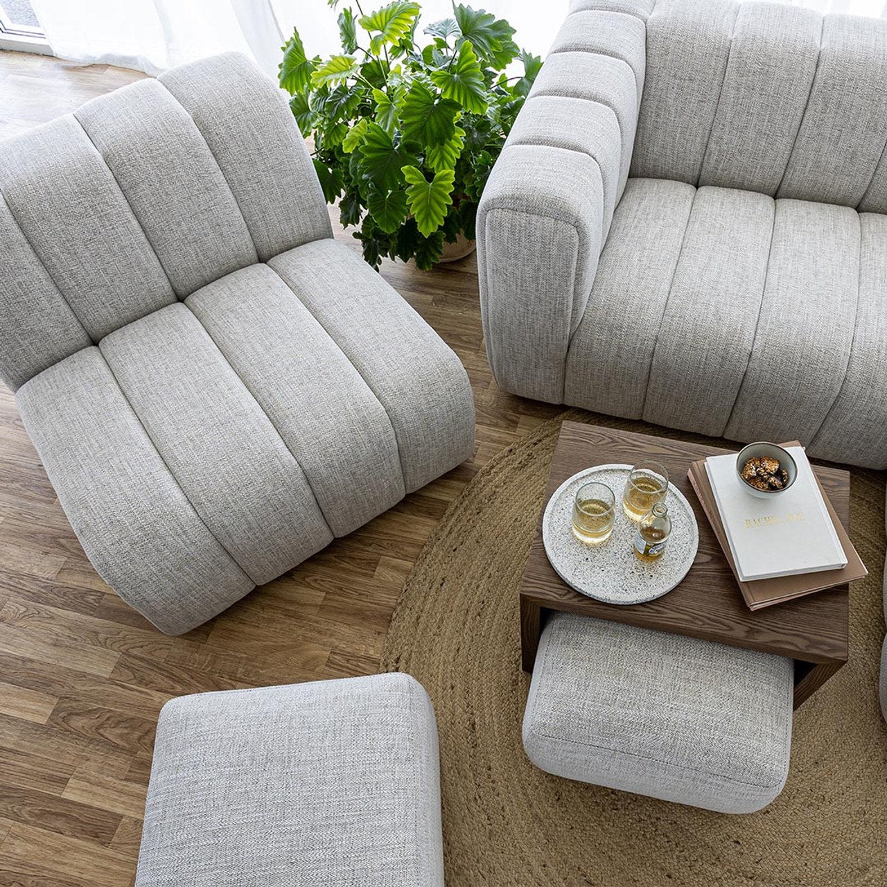 Open Box: Envy Armless Chair - Coconut
