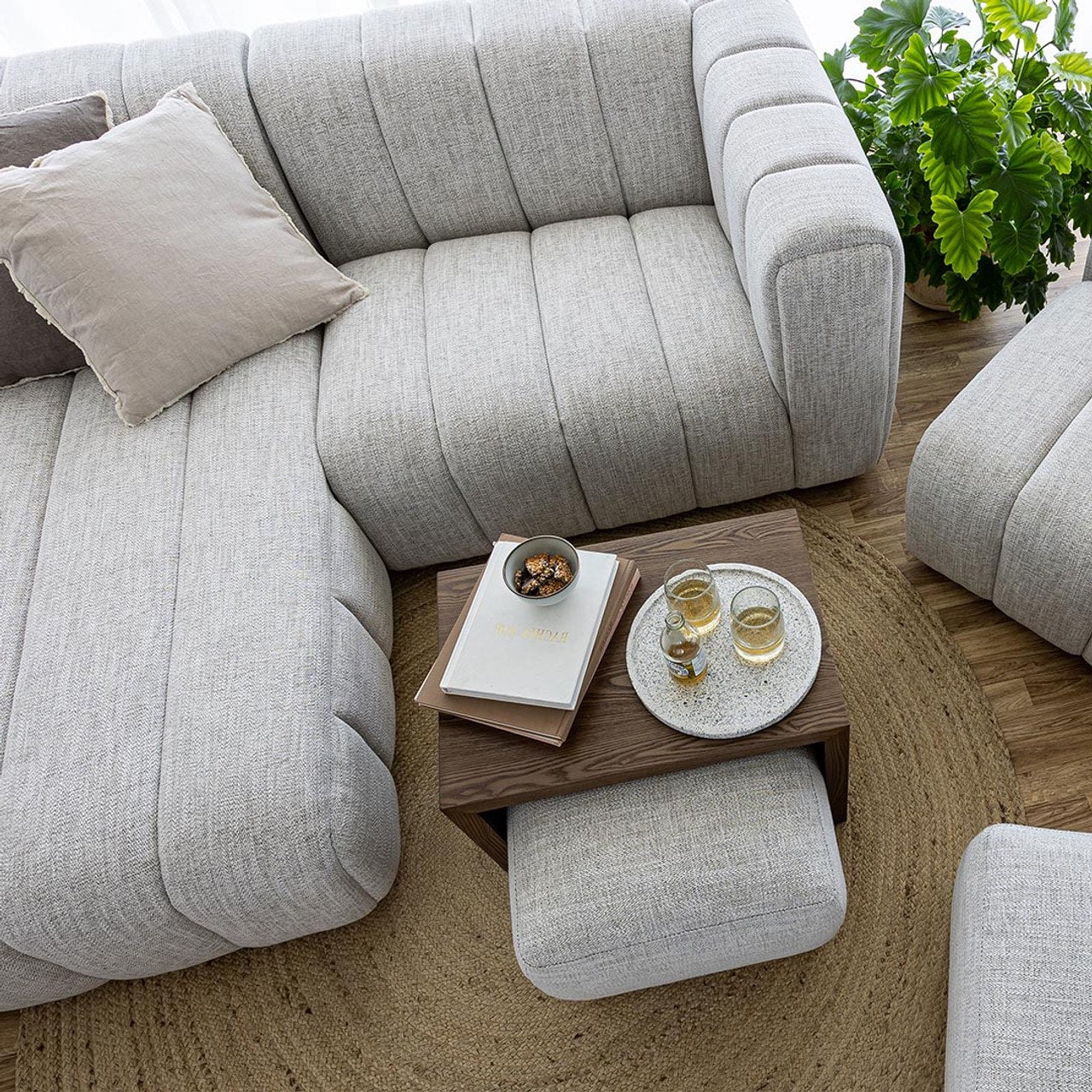 Open Box: Envy Sectional - LHF Chaise - Coconut