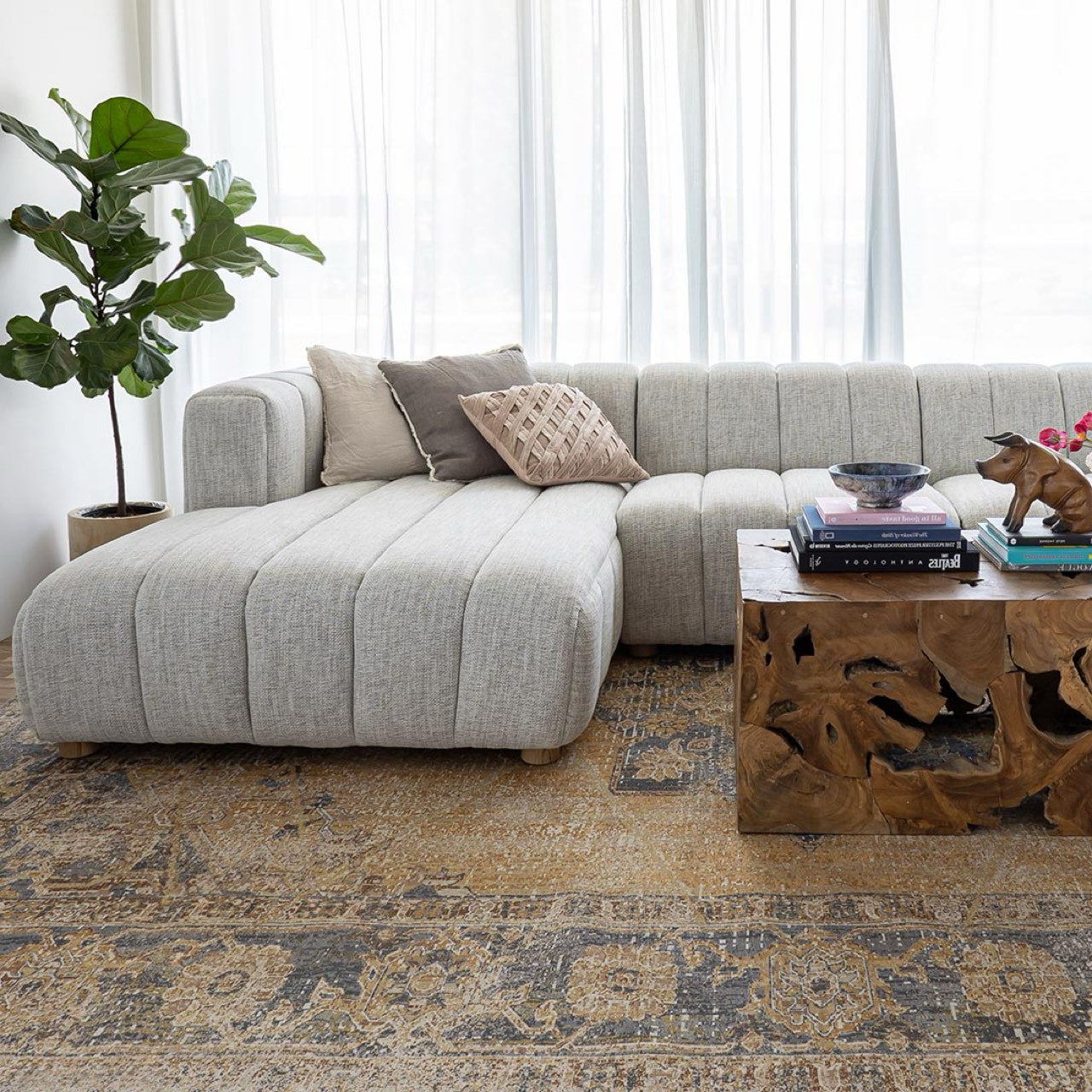 Open Box: Envy Sectional - LHF Chaise - Coconut