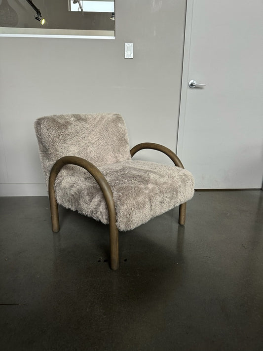 Open Box: Eros Chair - Shaggy Granite