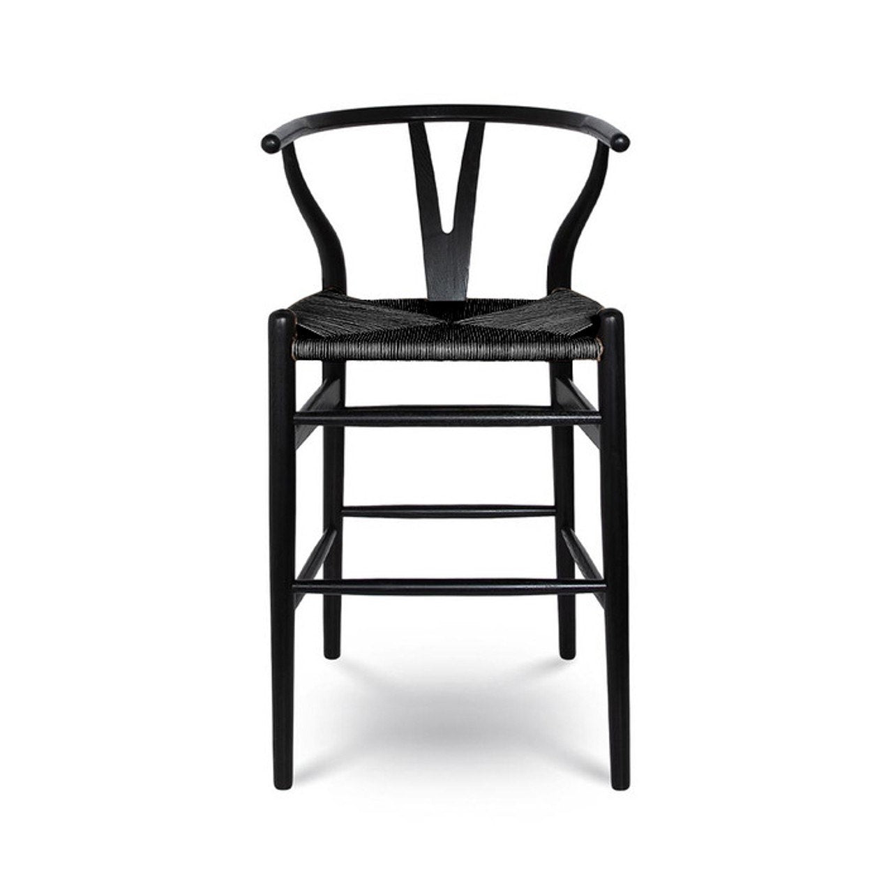 Open Box: Frida Counter Stool - Black with Black Seat
