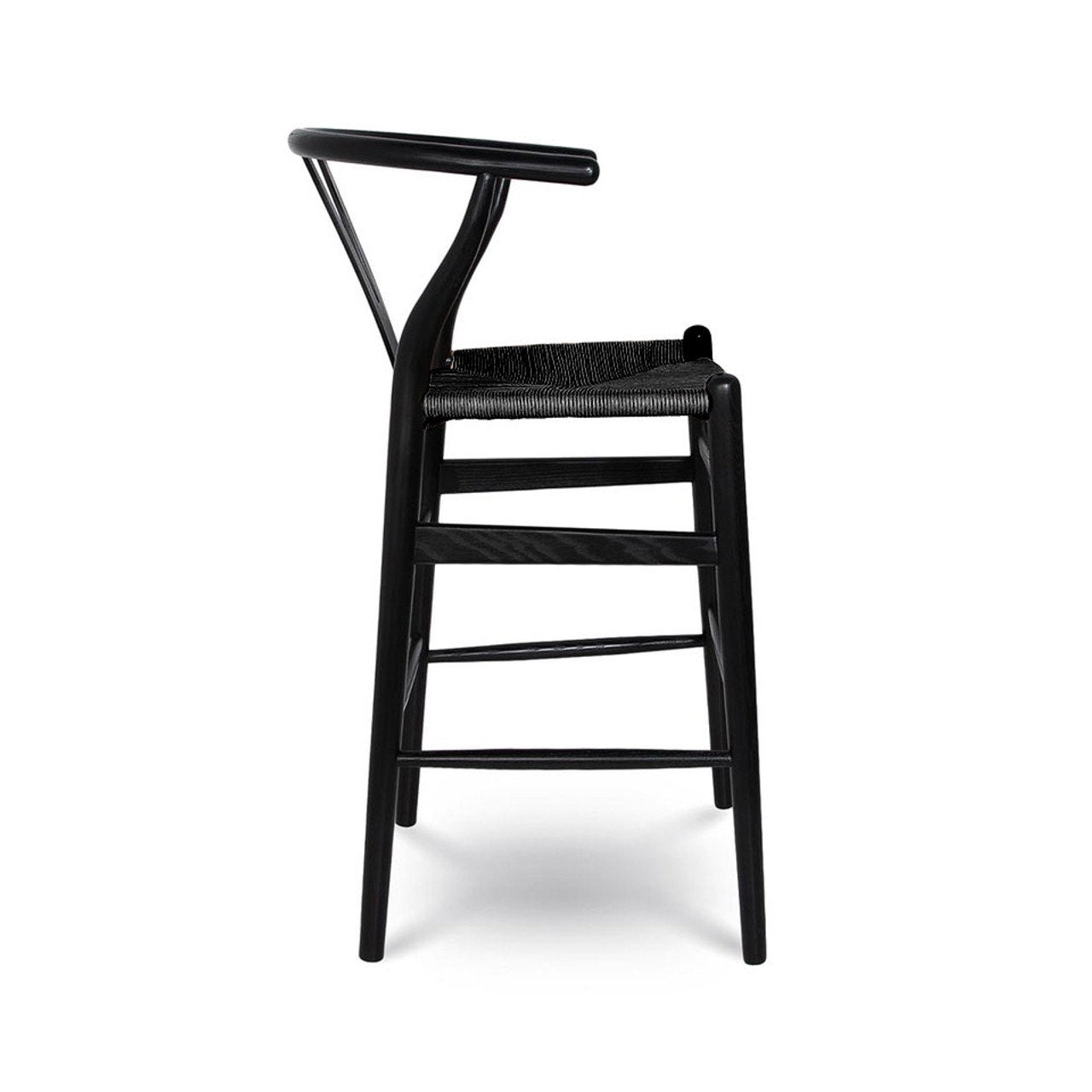 Open Box: Frida Counter Stool - Black with Black Seat