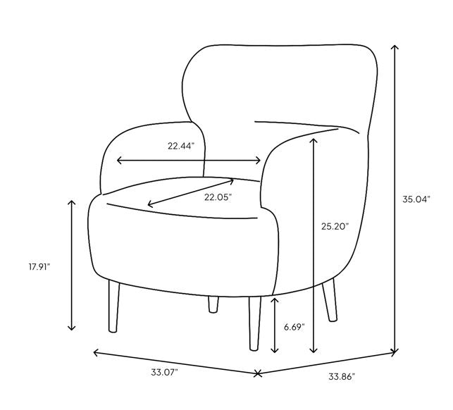 Open Box: Ginger Accent Chair - Mirage Dune