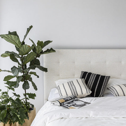Open Box: June King Storage Bed - Cream
