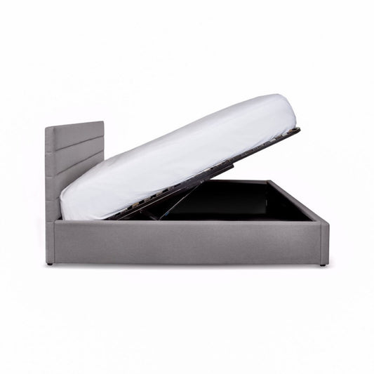 Open Box: Justin King Storage Bed - Greige