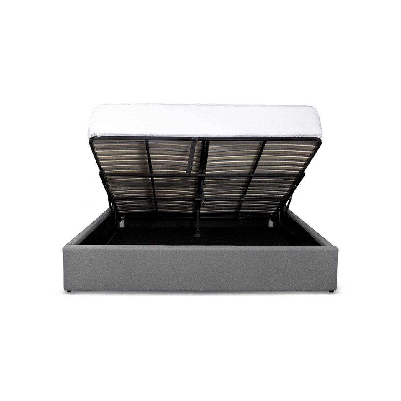 Open Box: Justin King Storage Bed - Greige