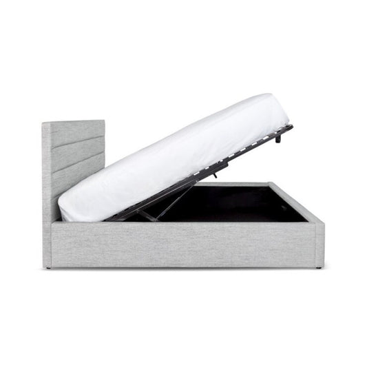 Open Box: Justin King Storage Bed - Stone