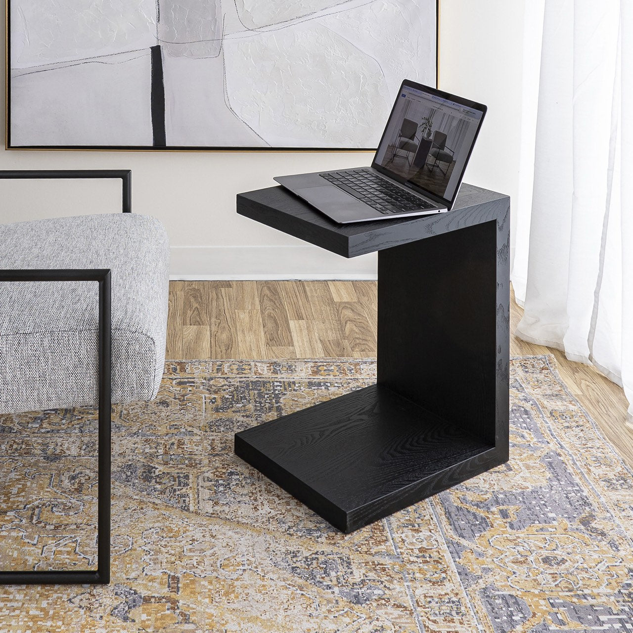 Open Box: Oscar C Table - Black