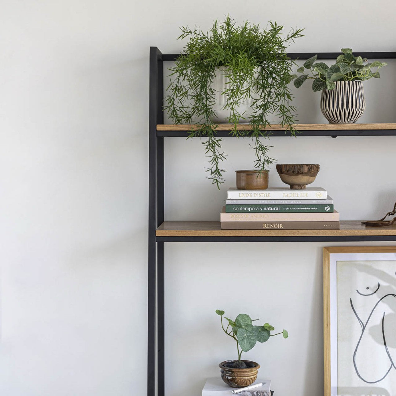 Open Box: Prince Desk Shelf - Black Frame